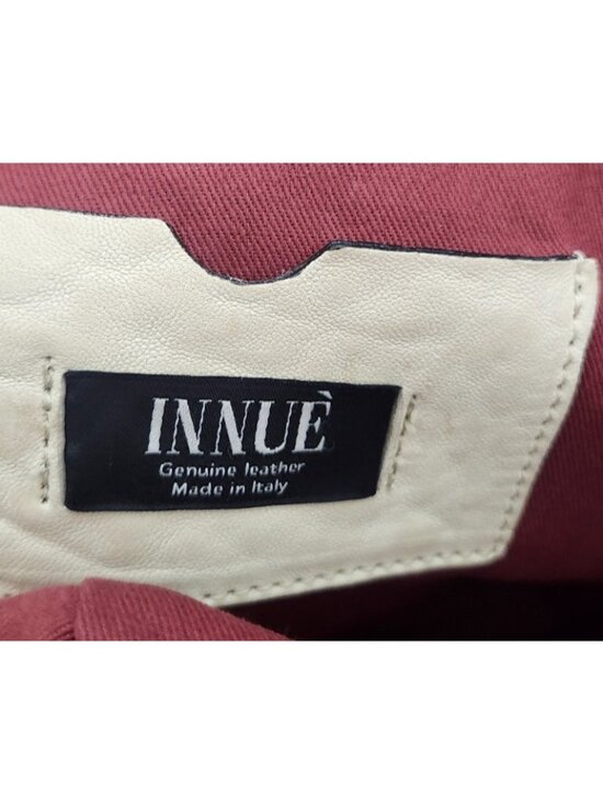 INNUE Made in Italy Ivory Leather Backpack Chain Handle Purse main image 8